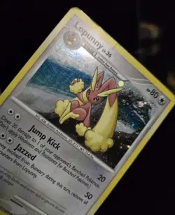 Pokemon TCG - LOPUNNY - 9/17 - HOLO - PROMO - POP SERIES 9 (2009) - VINTAGE - MP - Image 2