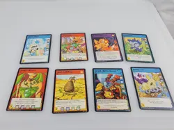 Neopets Trading Card Lot Of 8. Scorched, Illusen, Wand Of Ice, Jelly Aisha - Image 1
