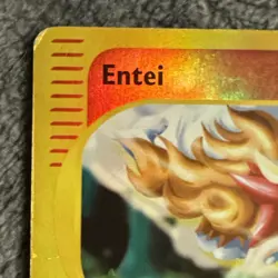 Entei H08/H32 Aquapolis Holo Rare 70 HP Basic English Pokemon TCG 2002 - Image 2