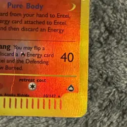 Entei H08/H32 Aquapolis Holo Rare 70 HP Basic English Pokemon TCG 2002 - Image 4