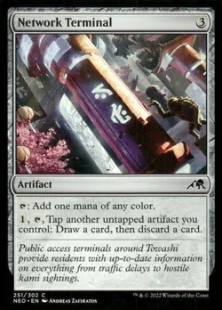 Network Terminal 251/302 Kamigawa Neon Dynasty MTG Magic the Gathering card - Image 1
