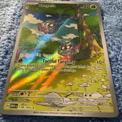 Pokemon Tangela 178/165 Illustration Rare Holo 80 HP Sv: Scarlet & Violet 151 M - Image 3