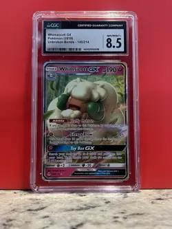 Pokemon Whimsicott GX 140/214 SM Unbroken Bonds 2019 CGC 8.5 Holo Full Art - Image 1