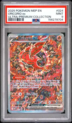 PSA 9 Oricorio ex 024 Pokemon MEP EN Ultra Premium Collection Black Star Promo - Image 1