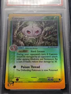 CASCOON 26/109 Reverse Holo POKEMON EX RUBY & SAPPHIRE 2006 E-series PSA 8 NM-MT - Image 3