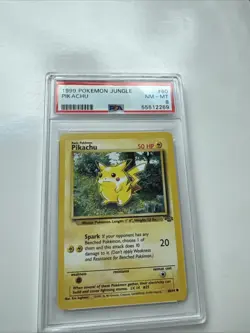 1999 Pokemon Jungle Pikachu - PSA 8 NM-MT - Pokemon WOTC TCG - Image 1
