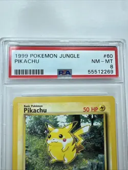 1999 Pokemon Jungle Pikachu - PSA 8 NM-MT - Pokemon WOTC TCG - Image 3