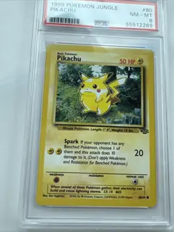 1999 Pokemon Jungle Pikachu - PSA 8 NM-MT - Pokemon WOTC TCG - Image 4