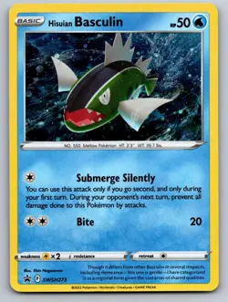 Pokemon Hisuian Basculin SWSH273 Holo Promo Sword & Shield Promo NM - Image 1