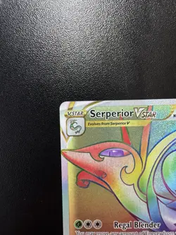 Pokemon TCG: Serperior VSTAR #196/195 SWSH Silver Tempest Secret Rainbow Rare - Image 3