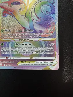 Pokemon TCG: Serperior VSTAR #196/195 SWSH Silver Tempest Secret Rainbow Rare - Image 5
