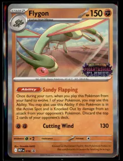Flygon (Prerelease) 016 Holo Promo ME: Mega Evolution Promo Pokemon Holo NM - Image 1