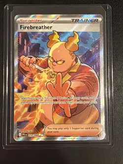 Firebreather 119/094 Ultra Rare Phantasmal Flames Pokemon Holo Near Mint - Image 1