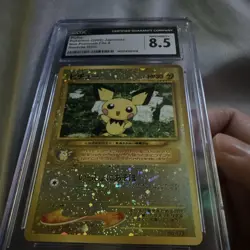 Pokemon TCG 2000 Neo Premium File 2 Pichu 172 Reverse Holo Japanese CGC 8.5 - Image 4