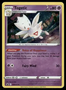 Togetic SWSH276 Holo Promo Sword & Shield Promo Pokemon Holo Near Mint - Image 1