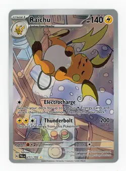 Raichu 211/193 Illustration Rare Pokemon TCG SV02: Paldea Evolved NM - Image 1