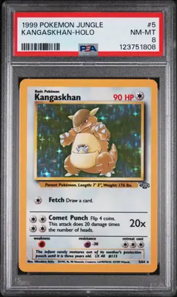 1999 Pokemon Jungle Kangaskhan Holo Holo PSA 8 #5 - Image 1