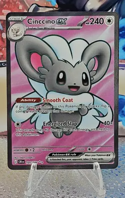 Cinccino ex 105/086 Me04: Chaos Rising Holo Pokemon TCG - Image 1