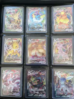 Eeveelution Vmax 9 Card Complete Set Pokemon Evolving Skies NM - Image 1