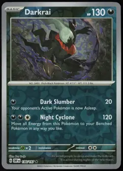 Darkrai 136/197 Obsidian Flames Rare Reverse Holo Pokemon NM - Image 1