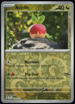 Applin 138/191 Surging Sparks Common Reverse Holo Pokemon NM - Image 1