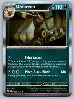Umbreon 059/131 Holo Rare Prismatic Evolutions Pokemon Holo Near Mint - Image 1