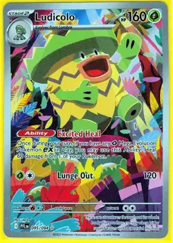 Ludicolo 095/094 Phantasmal Flames Ultra Rare NM Pokemon TCG - Image 1