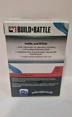 Pokemon Scarlet and Violet Paradox Rift Build and Battle Box Set New Sealed - Image 4