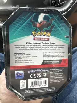 Pokemon TCG: Darkrai Triple Whammy Collectors Tin - Factory Sealed - Image 2