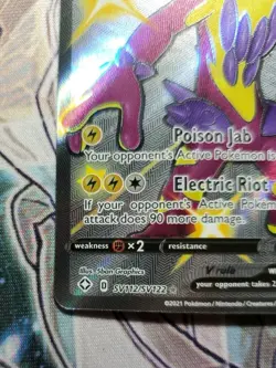 Toxtricity V SV112/SV122 Shining Fates Shiny Vault Full Art Holo Pokemon 2021 NM - Image 3