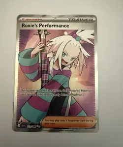 Pokemon TCG Roxie's Performance 112/086 Chaos rising Ultra Rare Holo Trainer - Image 1