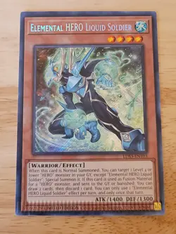 Yu-Gi-Oh! TCG - Elemental HERO Liquid Soldier (LDS3-EN103) - Factory Error Crimp - Image 1