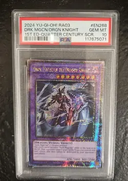 Dark Magician The Dragon Knight Quarter Century RA03-EN268 Yugioh Bonanza PSA 10 - Image 1