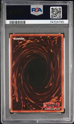 2002 YU-GI-OH! STARTER DECK: YUGI 1ST EDITION #006 DARK MAGICIAN PSA 7 - Image 2