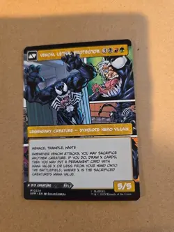 Eddie Brock / Venom, Lethal Protector Borderless Card #0224 MTG Spider-Man - Image 2