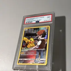 2019 Pokemon Sun & Moon Cosmic Eclipse Pikachu Full Art Secret Fa PSA 9 #241 - Image 2