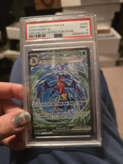 2023 POKEMON PAR EN-PARADOX RIFT SPECIAL ILLUSTRATION RARE GARCHOMP EX PSA 9 - Image 1