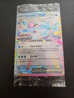 Pokemon TCG Glaceon EX Prismatic Evolutions Stamped Promo Card 026/131 Sealed - Image 1