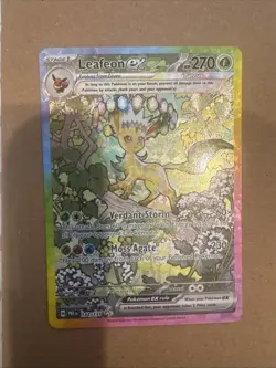 Pokemon TCG SV-Prismatic Evolutions Leafeon EX Card #144/131 - Image 1
