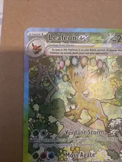 Pokemon TCG SV-Prismatic Evolutions Leafeon EX Card #144/131 - Image 3