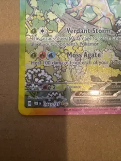 Pokemon TCG SV-Prismatic Evolutions Leafeon EX Card #144/131 - Image 4