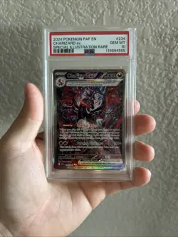 Pokemon PAF en Charizard EX 2024 Special Illustration Rare Card 234/091 PSA 10 - Image 1