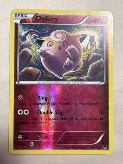 Clefairy Reverse Holo XY - BREAKpoint 81/122 MP Moderately Played Pokemon Card - Image 1