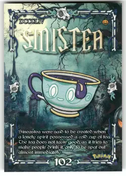 Sinistea #102- Cracked Ice Holo - Prisma Trick or Treat Cards - Pokemon - Image 1