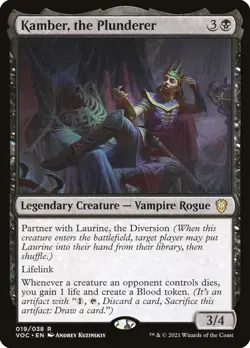 Kamber, the Plunderer [Crimson Vow] MTG - Image 1