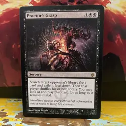 MTG Praetor's Grasp New Phyrexia Regular X1 NM - Image 1