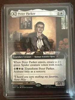 Magic the Gathering MTG Peter Parker Amazing Spider-Man Promo Card ARTIST SIGNED - Image 3