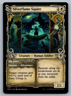 Throne of Eldraine #279 Silverflame Squire (Showcase) - Image 1
