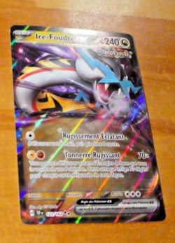 POKEMON CARD RARE HOLO CARTE IRE-FOUDRE EX 123/162 TEF EV05 FR JCC MINT 2024 - Image 1