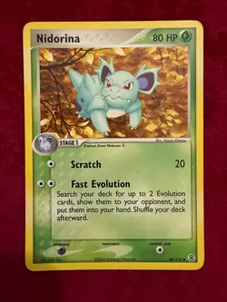 Pokemon TCG Nidorina Common 40/112, Fire Red & Leaf Green (LP) - Image 1